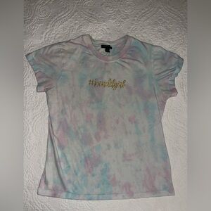Henri Bendel Tiedye #bendelgirl Short Sleeve Tee Womens One Size